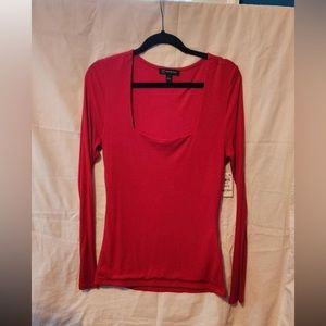 I.N.C red NWT square neck slinky top!